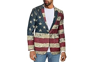 Striking American Flag Suit Jacket: A Symphony of Style and Patriotism