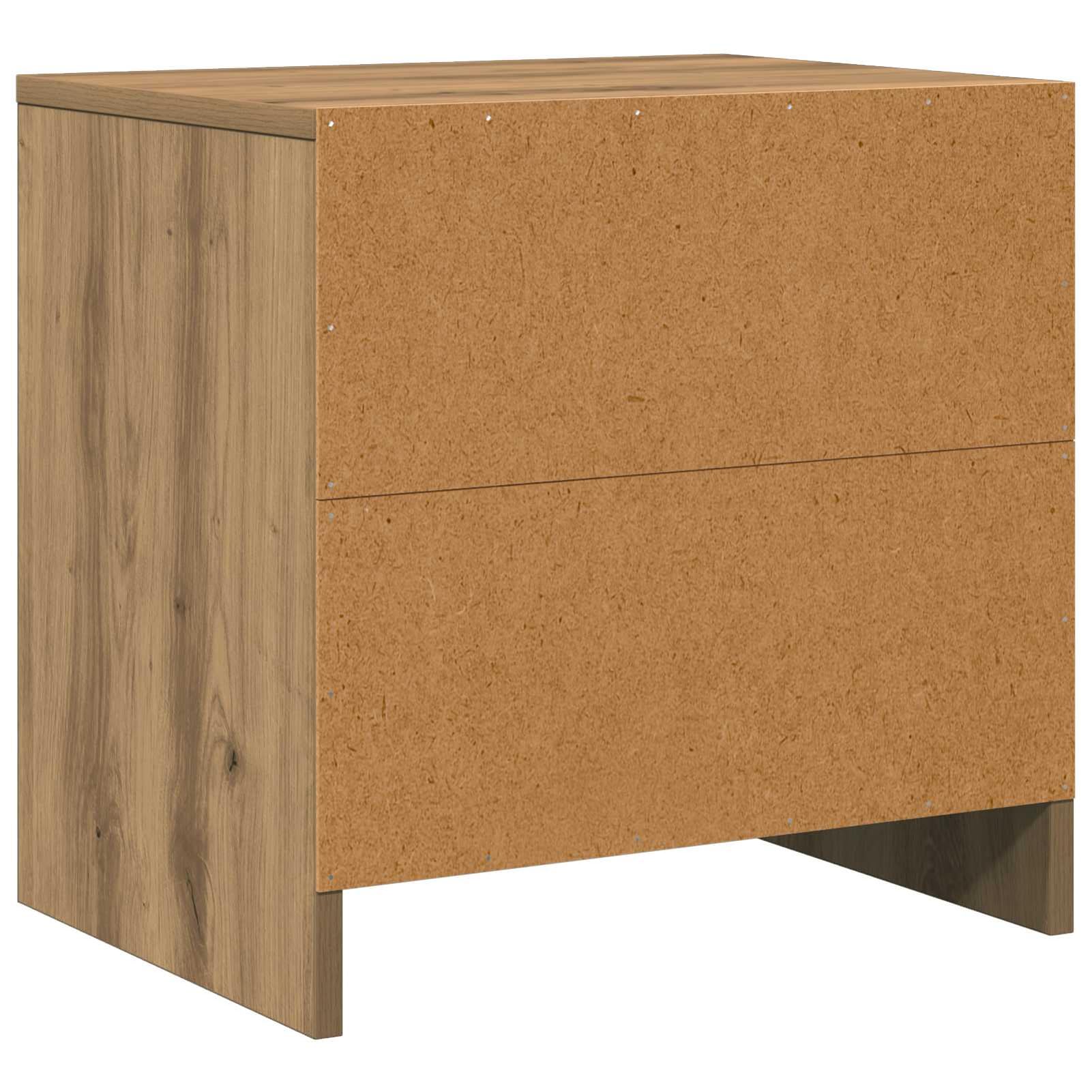 Nachttisch Artisan-Eiche 45x34x44,5 cm Holzwerkstoff | Rustikales Design aus langlebigem Holzwerkstoff, max. 60 kg Belastung, pflegeleicht mit feuchtem Tuch