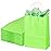 BLEWINDZ 32Pcs Small Paper Gift Bags with Tissues, Green Party Favor Bags with Handles, 8.7 Goodie Bag for Birthday, Shopping, Party Supplies