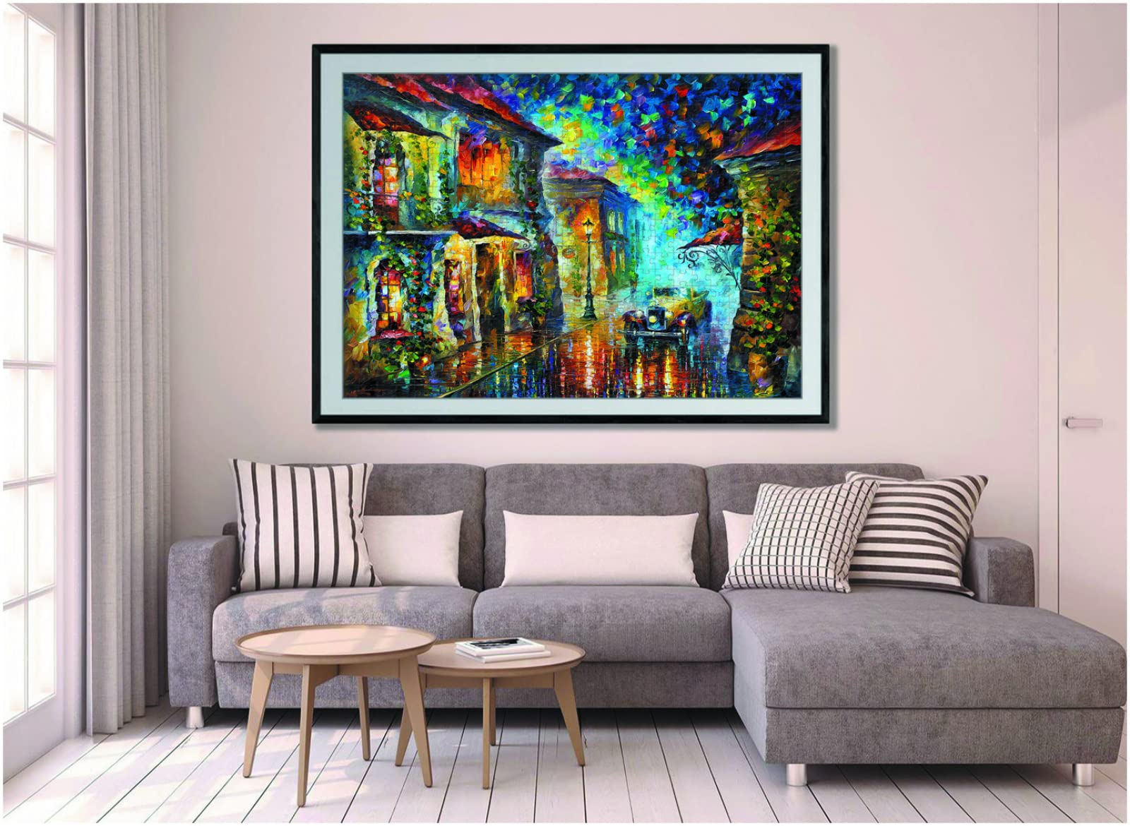 In legno per adulti 5000 pezzi Puzzle Pittura a olio Regalo per auto Tempo libero Intrattenimento Decorazione per feste