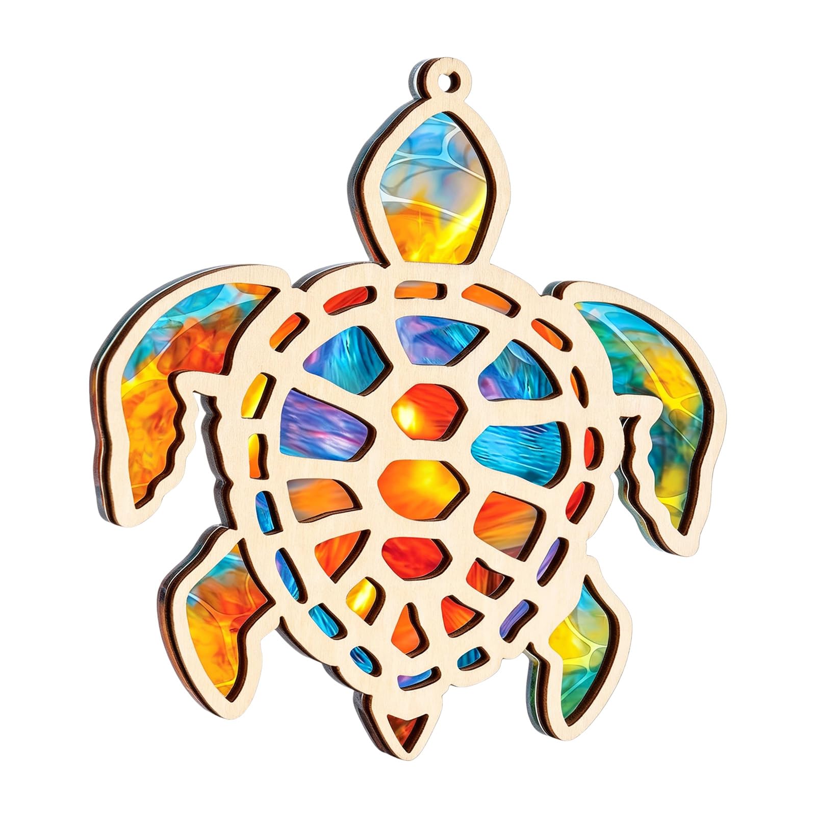 Christmas Ornaments for Tree, Sea Turtle Acrylic Suncatchers Ornament Christmas Stockings Stuffer Sea Turtle Gifts Beach Ornament for Tree