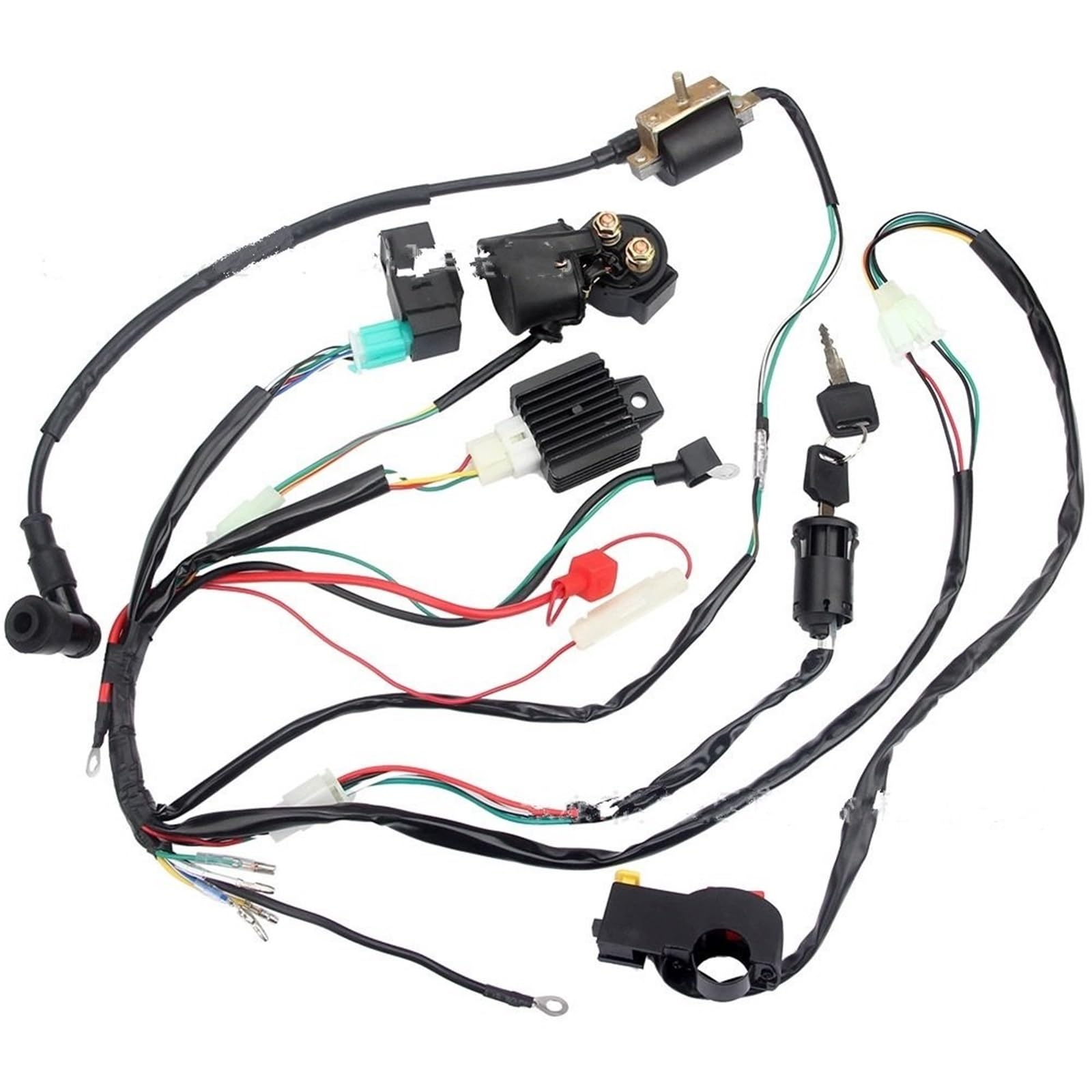 Motocicleta todoterreno ATV 50 70 90 110CC para Sistema de encendido con arnés línea completo CDI