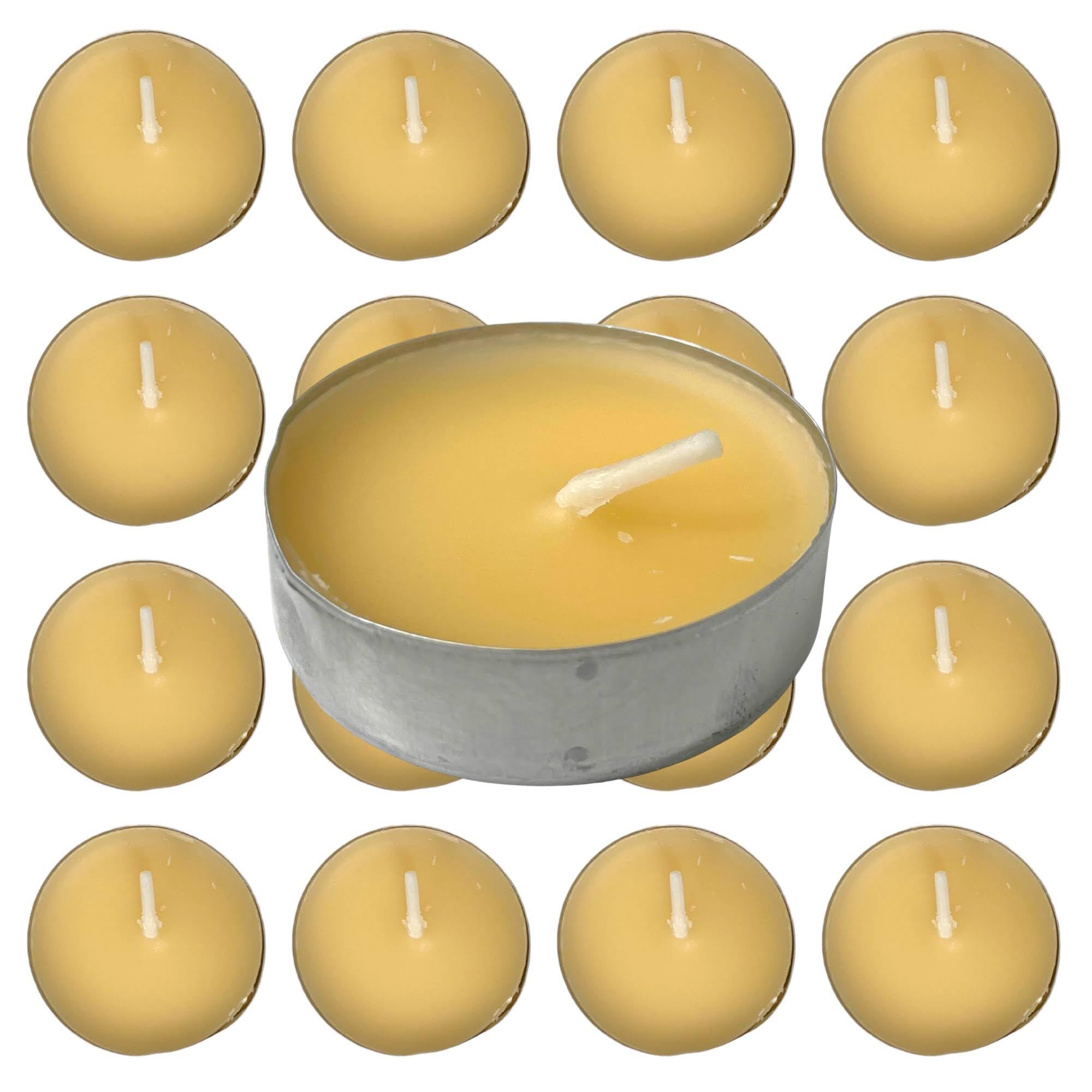 Scented Tealight Candles - Black Bamboo Scented Fragrance - Up to 3.5 Hour Burn - 24 Pack - Suitable for All Room