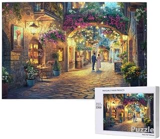 Calle Puzzle 2000 Piezas Adultos, 99x70cm Gran Formato Puzzle Flor Patrón Diseño, Jigsaw Adultos DIY Artesanía con Embalaje de Caja de Regalo, Home Room Wall Decor, Regalo Mujer Hombre, Model534