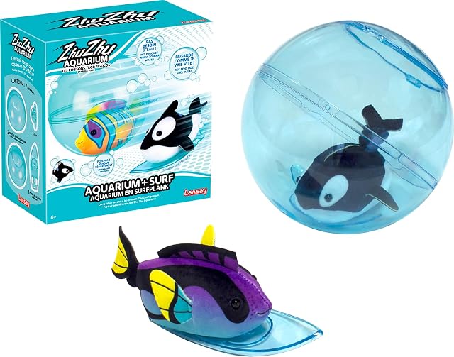 Foto 4 de 4 de Lansay - Zhu Zhu Aquarium Set Surf - Accesorios Marinos - Desde 4 Años
