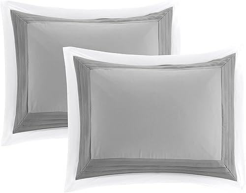 Miniatura 5 de Comfort Spaces Malcom - Juego de edredón acogedor diseño moderno y moderno ropa de cama alternativa a plumón para todas las estaciones fundas a