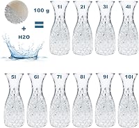 trendfinding Víztároló Dekoratív Kristály Granulátum 100g - Átlátszó 3-4mm Szemcse Virág Növény Dísz 10 Liter Kapacitás 3
