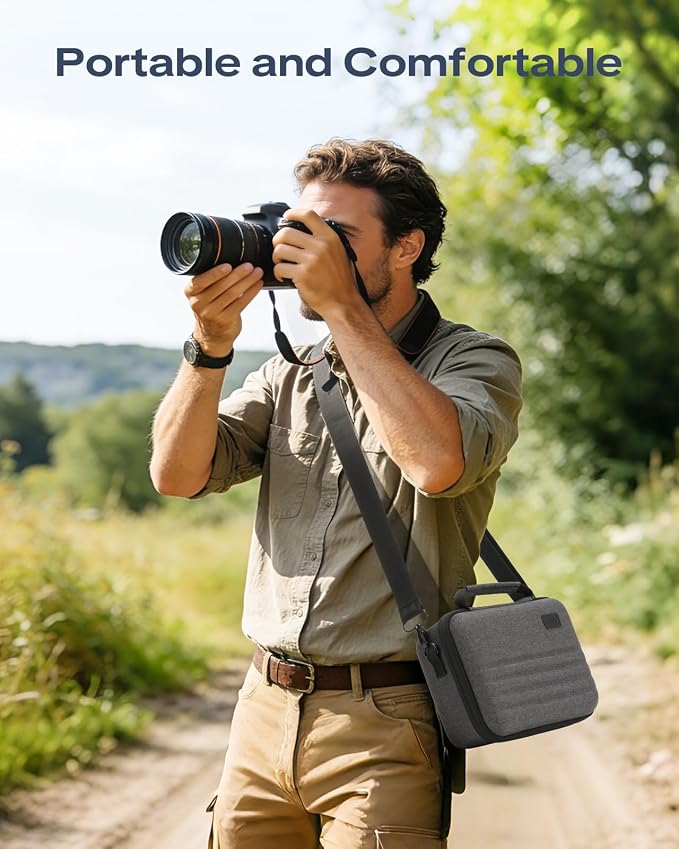 Funda para cámara DSLR y mirrorless con 6 ranuras SD y correa miniatura 2