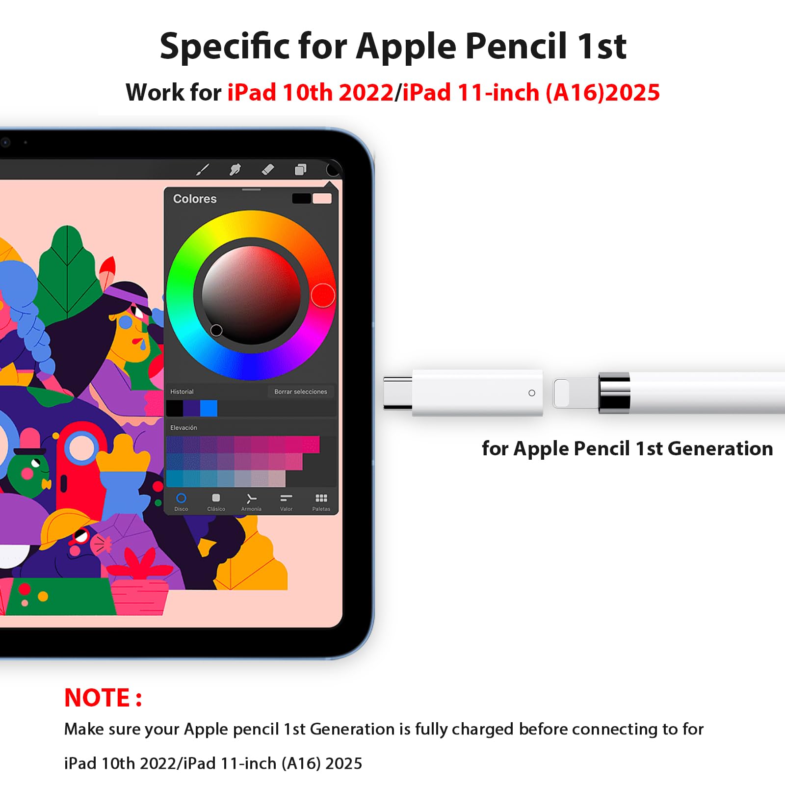 Amazon.com: USB C Pencil Adapter for Apple Pencil 1st Gen
