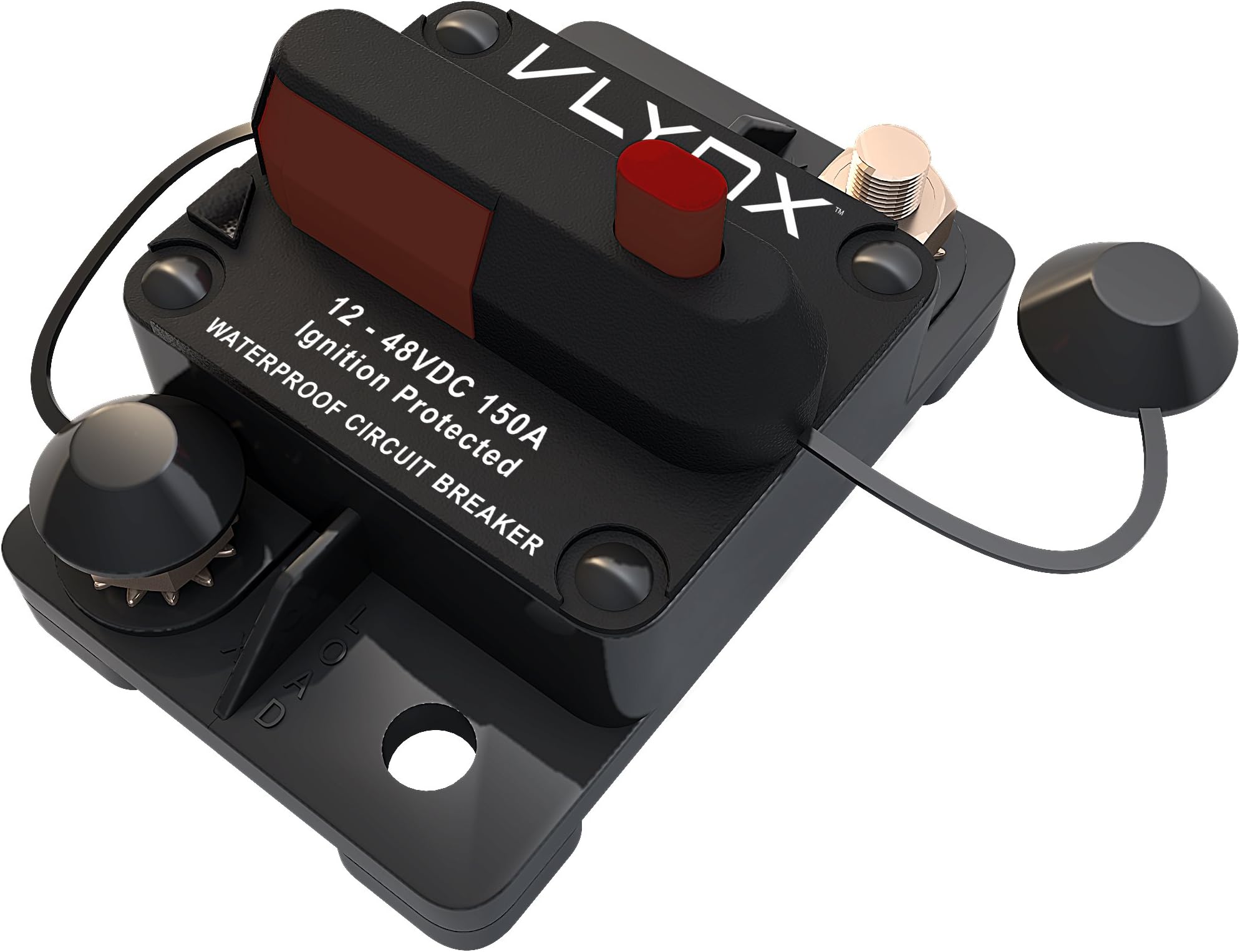 VLYNX VCB150 12V-48VDC 150 Amp Resettable PLOWS and SPREADERS Circuit Breaker