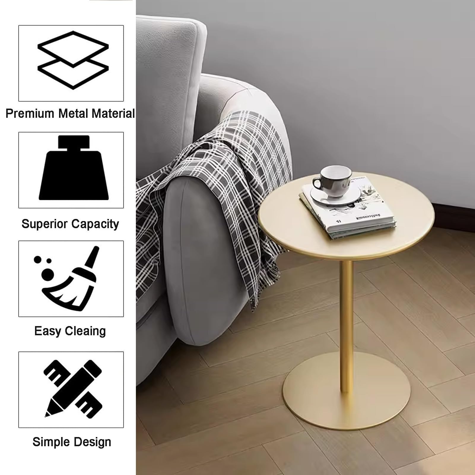 バーテーブル Amazon｜ラウンドバーテー​​ブルモダンな装飾金属台座ドリンクテーブル