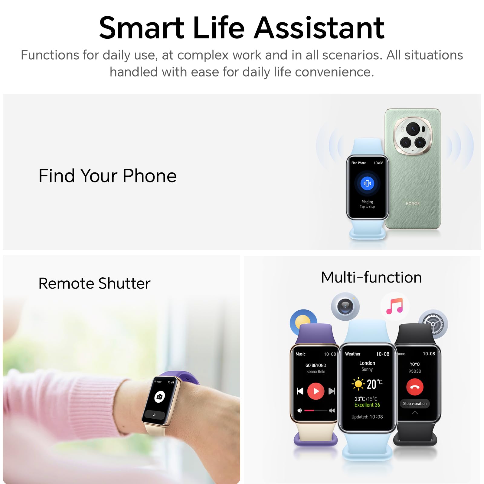 XINGHESF Smartwatch für Herren und Damen, mit Anruf, Bluetooth 5.2, 1