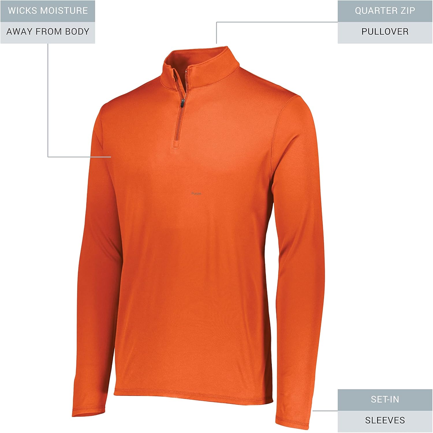 Augusta Sportswear Men's Attain Light Weight Wicking Knit 1/4 Zip Pullover - Athletic Performance and Comfort Wear - Image 5