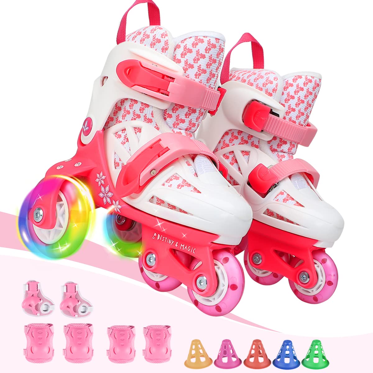 4-Pejiijar 3-Point Balance Roller Skates