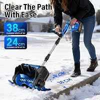 Highsam 18V Makita Akkus Hótolólapát Hófúvó 3000W Kefe Nélküli Motor 38cm 3