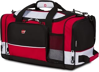 SwissGear Apex Duffle Bag for Travel and Gym with Bungee-Cord System