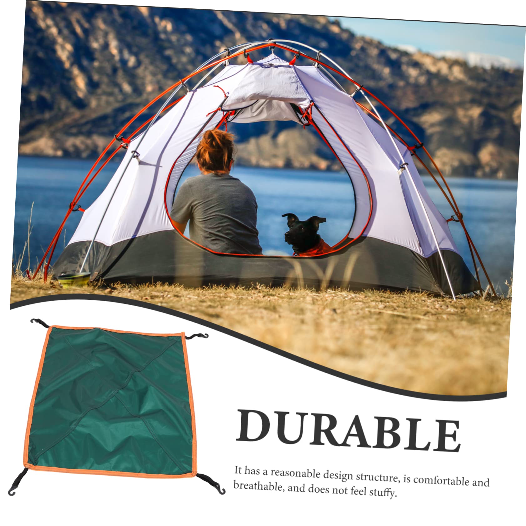 DECOMELODY Professional Tent Rain Reusable Outdoor Accessory Durable Design for Camping and Hiking with Hooks