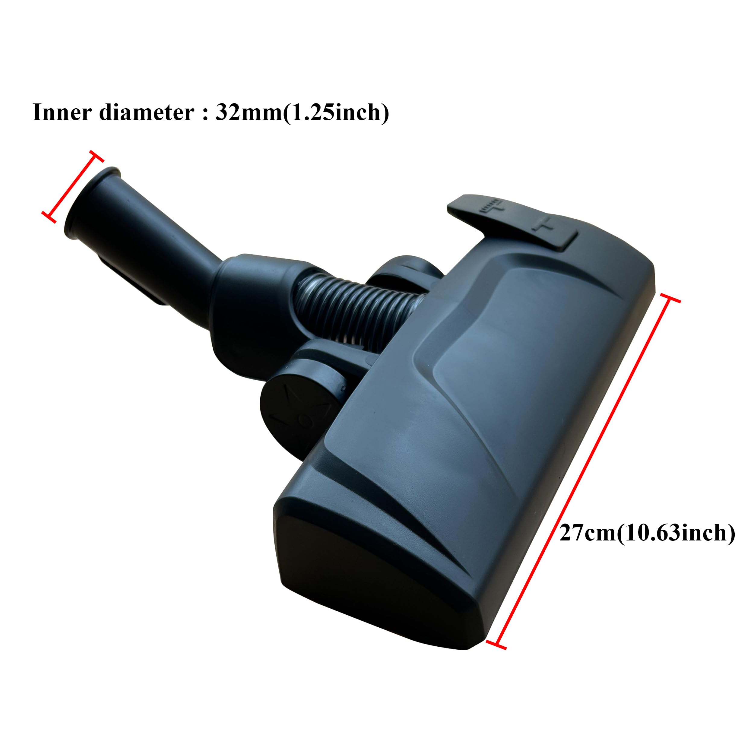 ZANVACUE Vacuum Cleaner Universal Vacuum Cleaner Floor Brush Head Two Functions Choose (On Floor&Carpet) Replacement for Universal Vacuum Cleaner 1 1/4