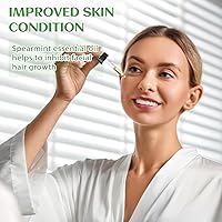 Vista 2 de EVOKE OCCU Aceite de menta para inhibir el crecimiento del vello facial, refresca el aire, añadido a cremas y lociones - 4 fl oz