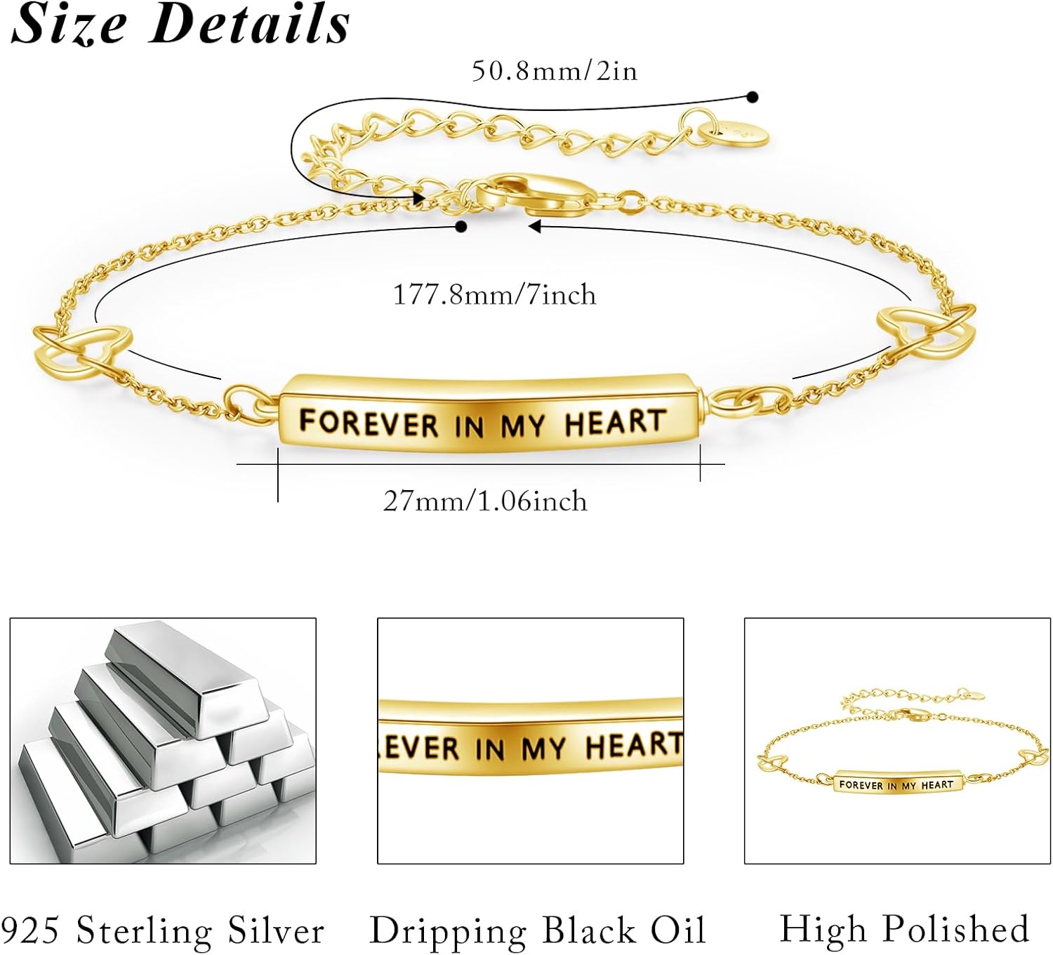TUGHRA Urn Bracelet Cremation Jewelry for Ashes for Women 925 Sterling Silver Memorial Bracelet for Human Ashes Of Loved Ones Jewelry Gifts Sympathy Gift for Loss Loved One