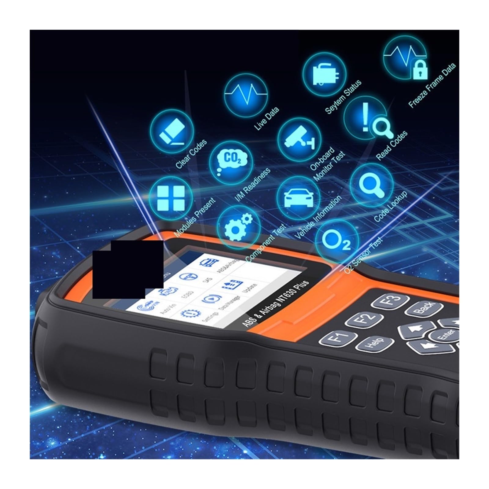 LETTORE DI CODICE OBD2 Scanner,Diagnostica Per Auto Sistema Abs/Srs,Reset Dell'O EUR 179,49 - IT - Foto 2