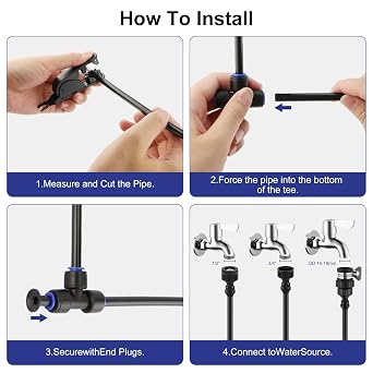 Automatic Drip Irrigation System Kit - 20m/66ft Tube & 15pcs Nozzles