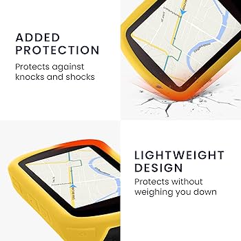 【美品】GarminEdge540★保護フィルム貼付済＋純正シリコンカバー付 GarminEdge540 保護フィルム貼付済＋純正シリコンカバー付