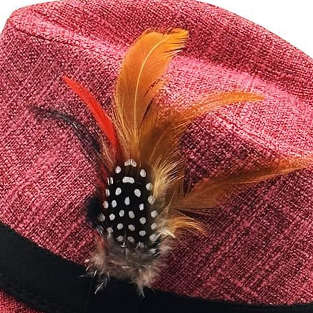 SILVERFEVER Fedora Hat with Feathers Gatsby Holiday Octoberfast Bavarian Alpine Trlbe Dress Up Gatsby Hats