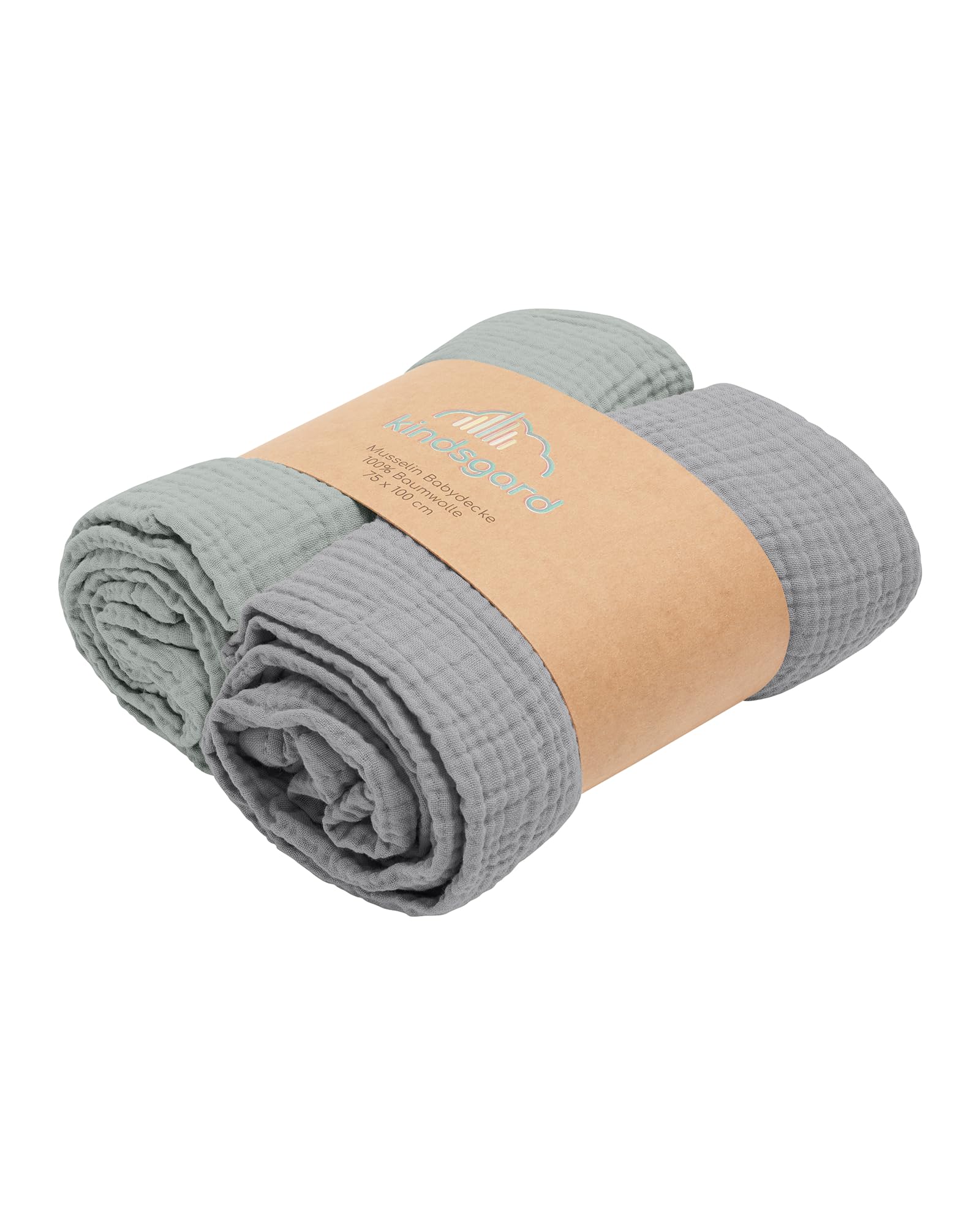 Baby Muslin Blanket, 75 x 100 cm, Swaddling Cloth with 100% Oeko-Tex® Premium Cotton