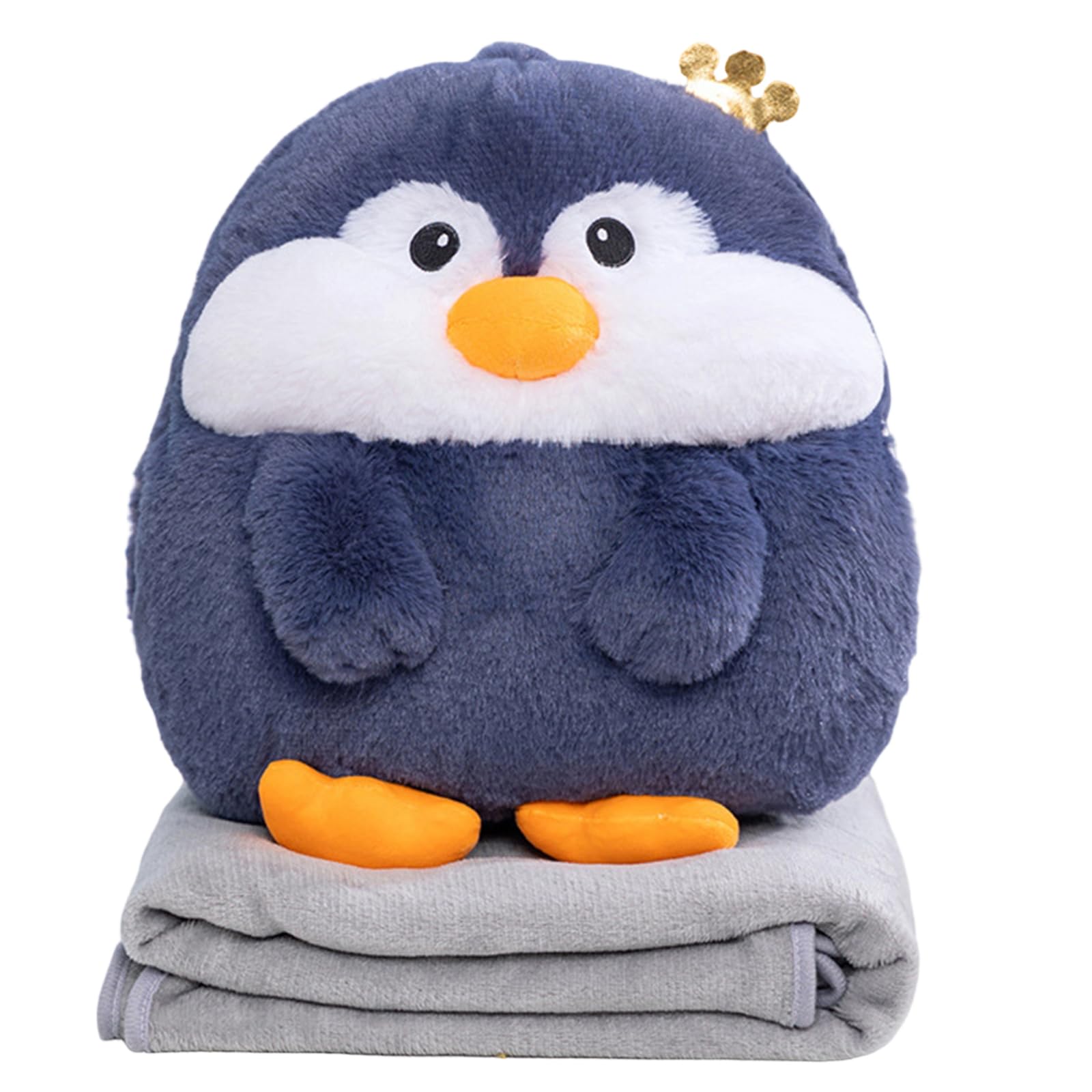 Tsophreniq Adorable Animal Print Pillow Blanket 2 in 1 Soft Cotton Filled for Sofa Bed Car Decorations Travel Blanket Sleep Pillow