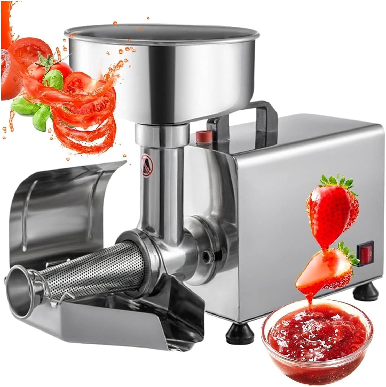 Electric Tomato Strainer Machine, Commercial Milling Machine Stainless Steel Sauce Maker Food Squeezer