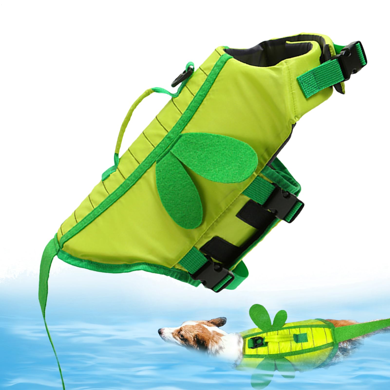 Dog Life Vest Jackets Bee, Dog Life Vest Jacket, Waterproof Dogs Jacket with Handle and Quick-Release Buckle, Adjustable Swimming Safety, Pets Lifes Saver Jackets Floating Costume for Pool โ image 1