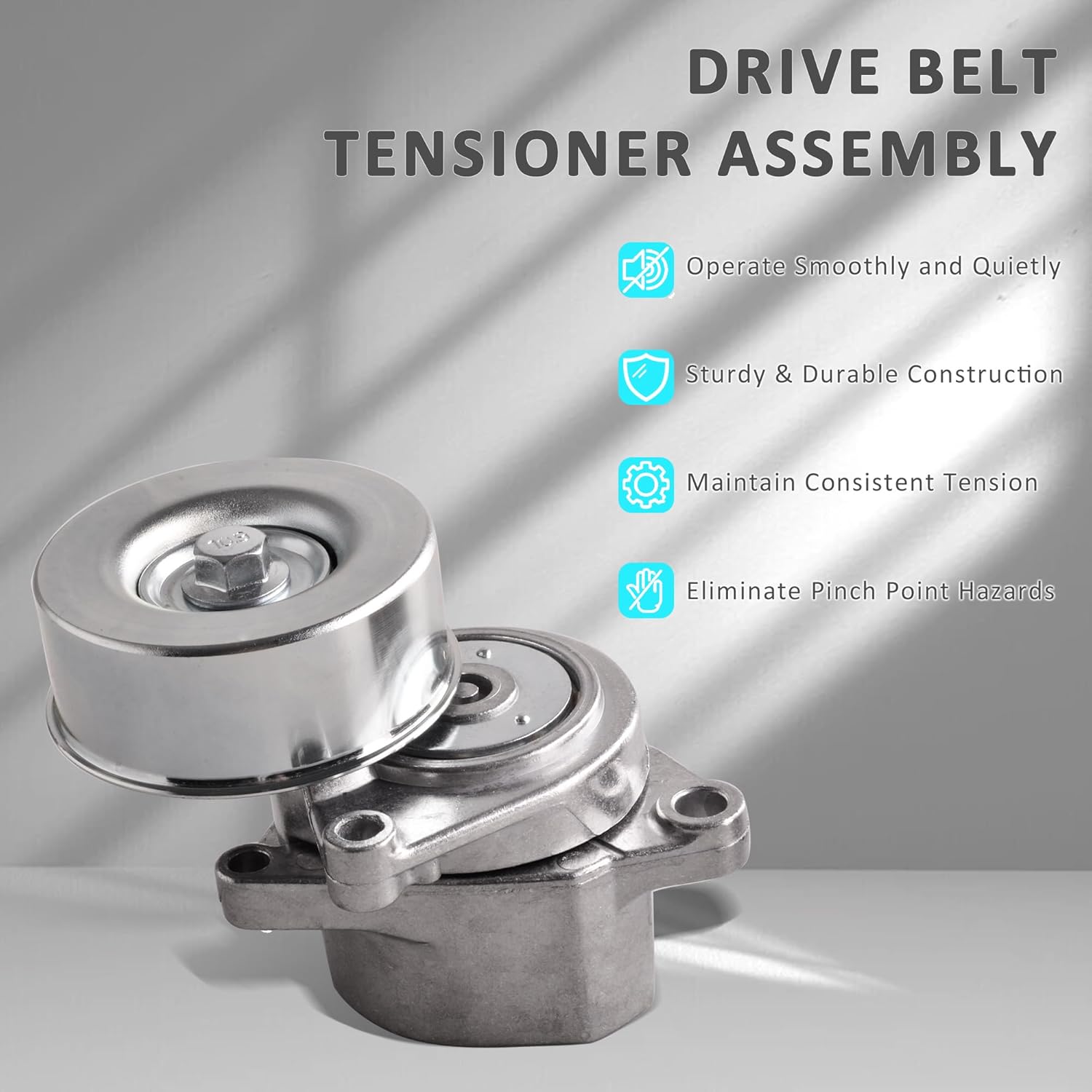 11955JA00A Belt Tensioner Assembly with Pulley Compatible for Nissan Altima 2002-2013, Sentra 2002-2012, X-Trail 2003-2014, Rogue 2008-2014, Rogue Select 2014-2015 Replace 11955JA00B