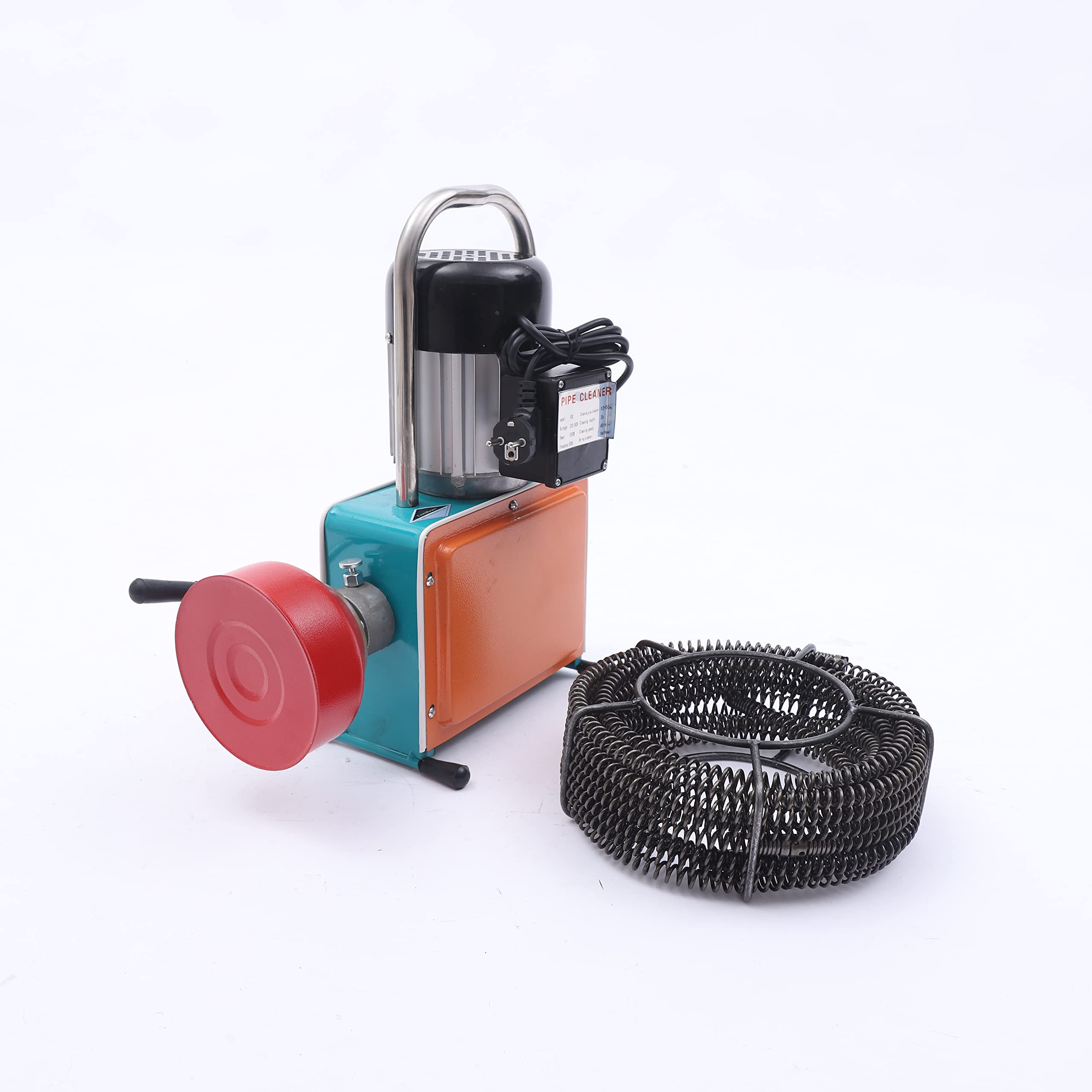 Máquina de limpieza de tuberías eléctrica 230-240 V 1500 W limpiador de tuberías en espiral 16 mm