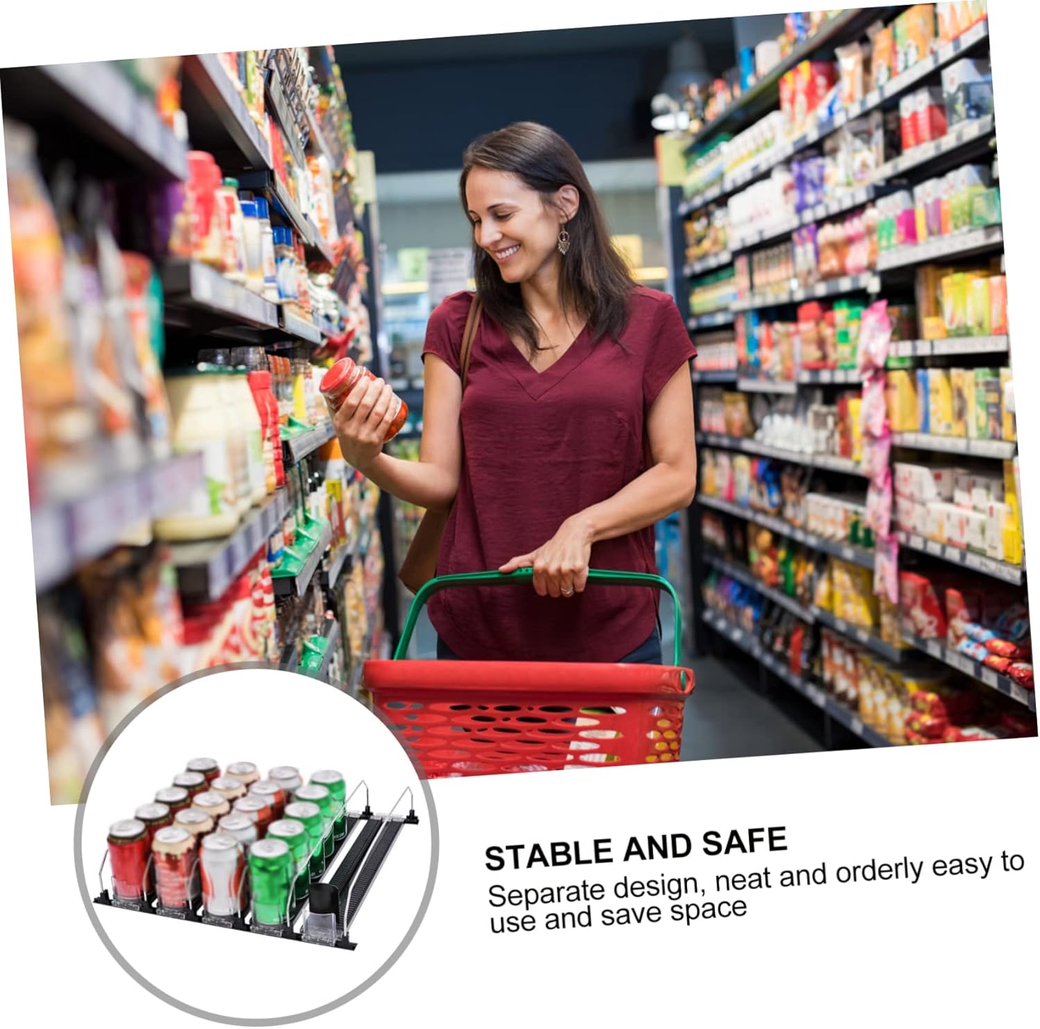 Alipis 15pcs Supermarket Shelf Divider Multi-Function Storage Baffle for Organization of Drinks Clothes and Seasonings Galvanized Iron Separator for Kitchen Bedroom and Living Room