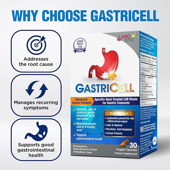 LABO Nutrition GASTRICELL Postbiotic Acid & Gastric Discomfort - 3 Pack