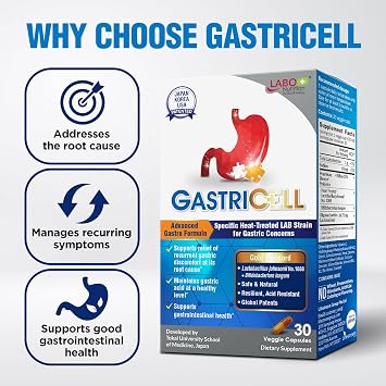 LABO Nutrition GASTRICELL Postbiotic Acid & Gastric Discomfort - 3 Pack