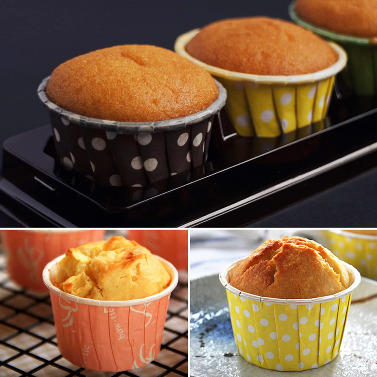 Amazon｜カップケーキ DIY マフィンカップ ケーキ型 紙製 ベーキング