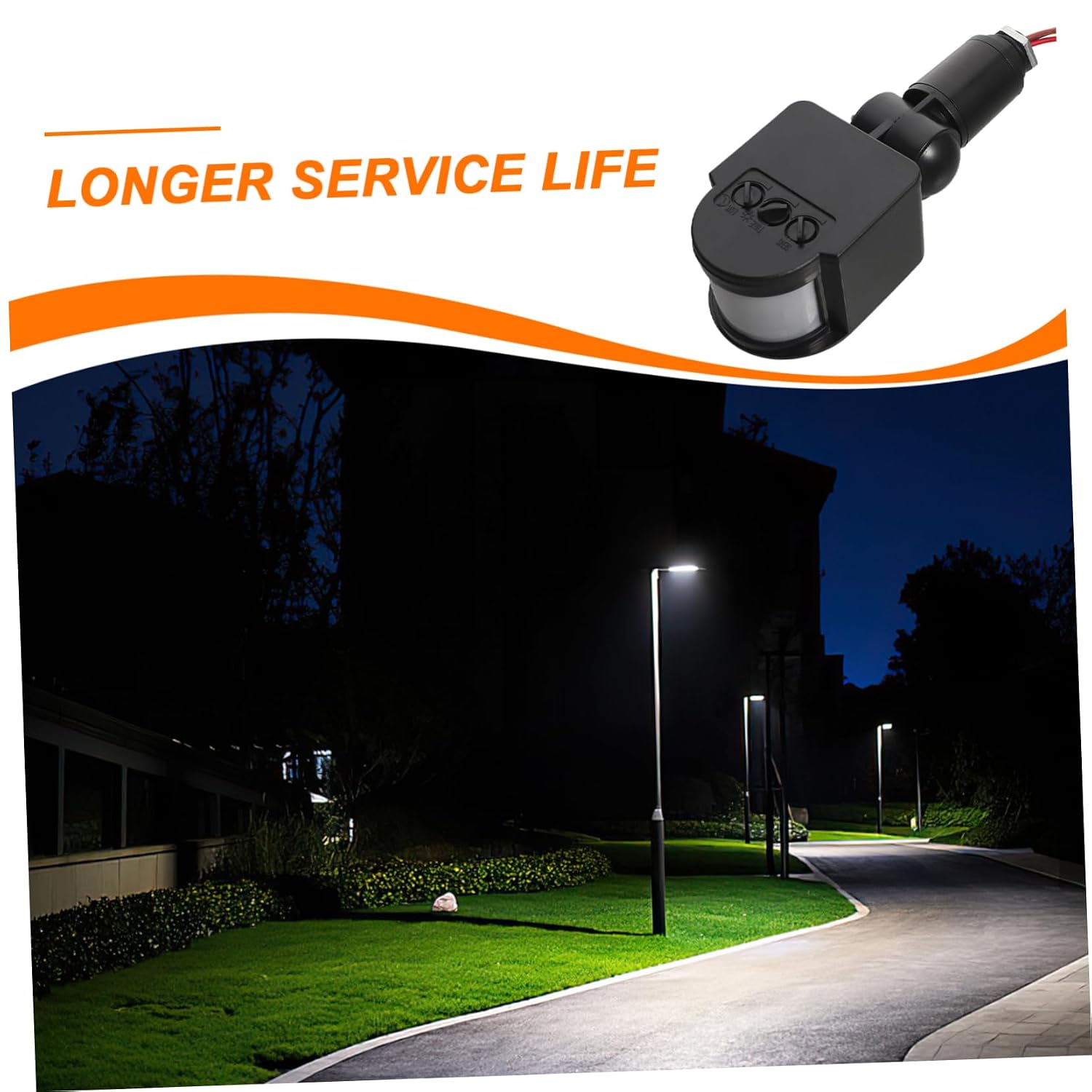 Artibetter Infrared Motion Light Switch AC110V-260V LED Security Light for Indoor/Outdoor Use
