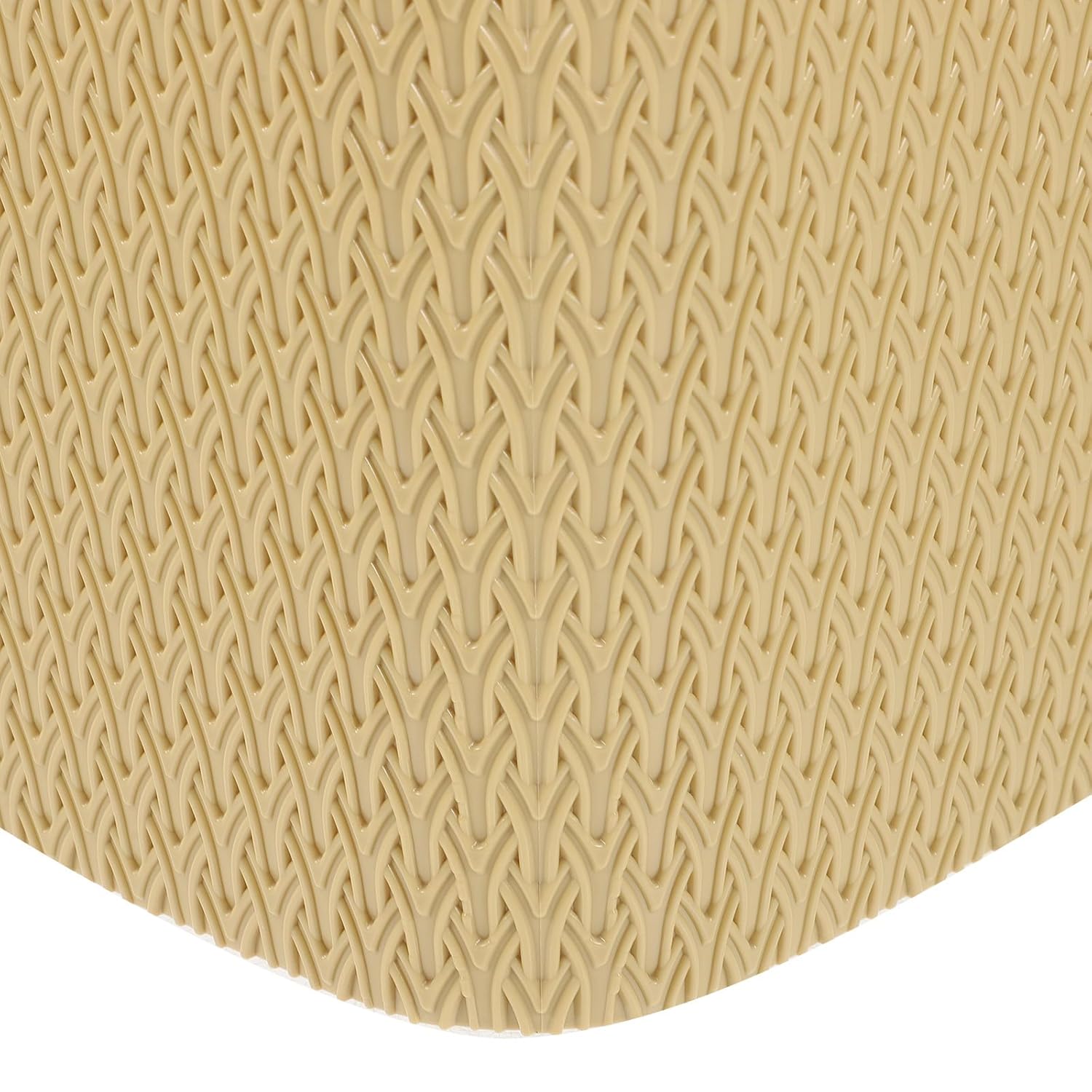 STOBAZA Woven Rattan Trash Can Wastebasket Yellow Open-top Garbage Bin for Bedroom Kitchen Office Storage and Home Organization