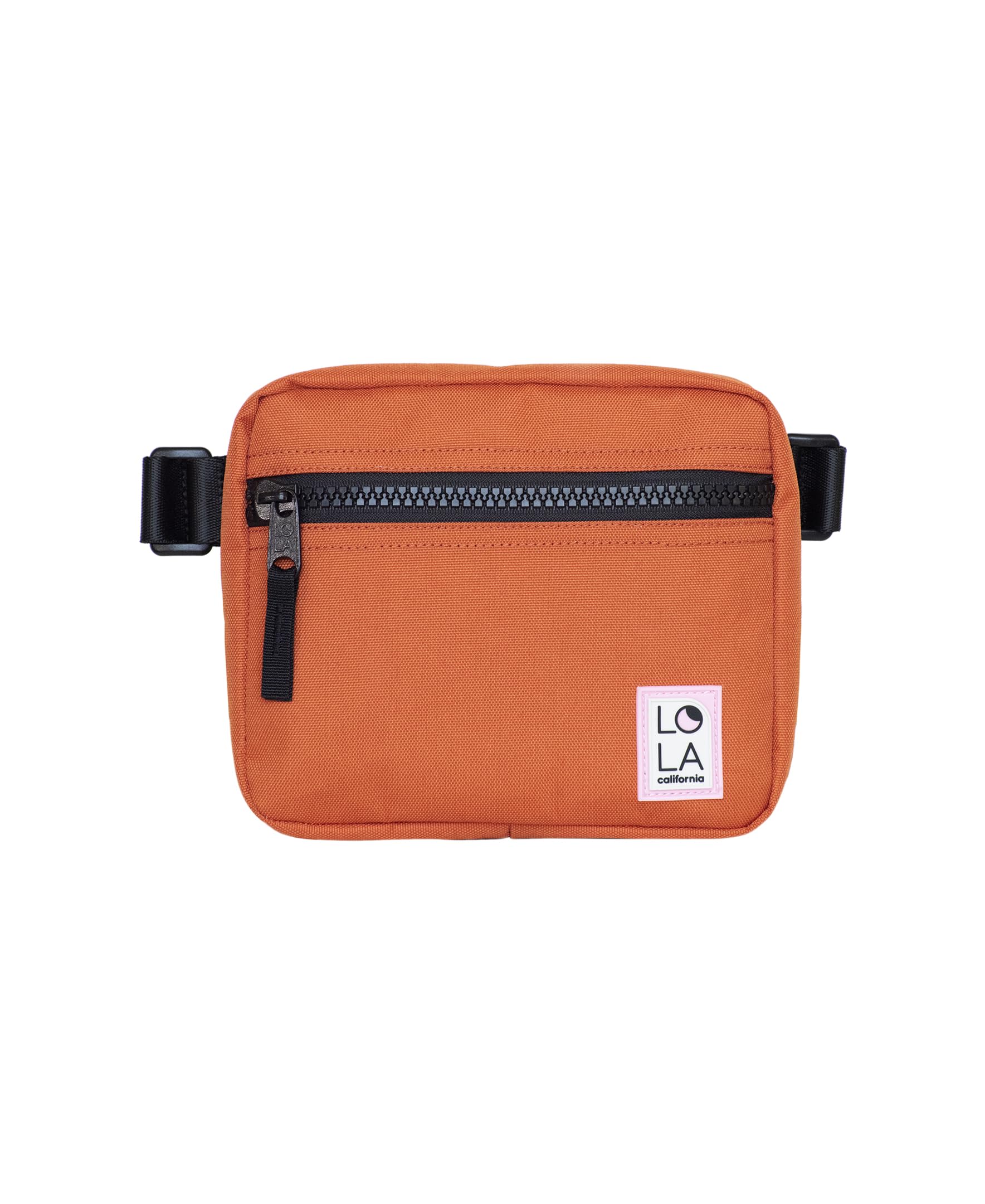 Lola California Sleek Hippie Waist Crossbody Fanny Pack Nylon Bag