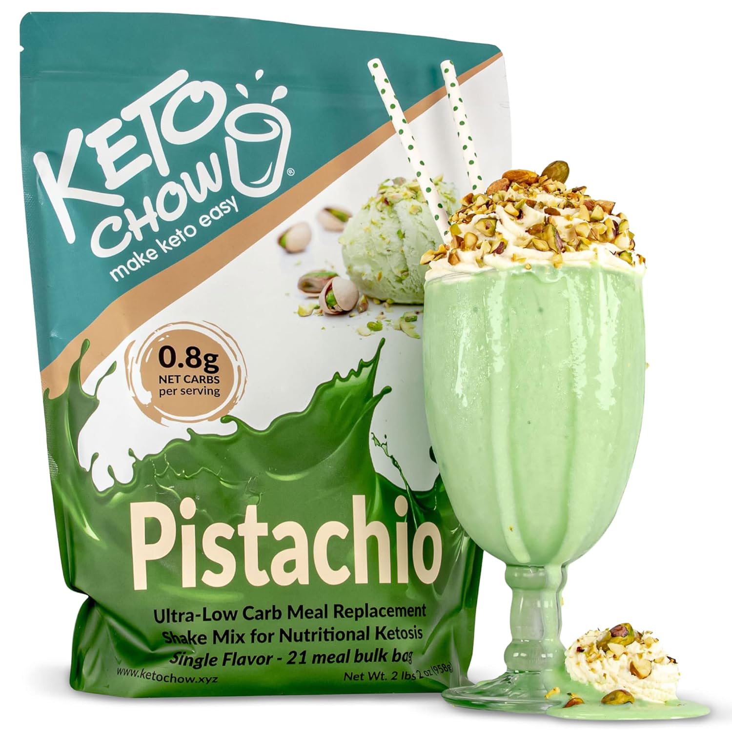 KETO CHOW PISTACHIO - 21 MEAL BAG