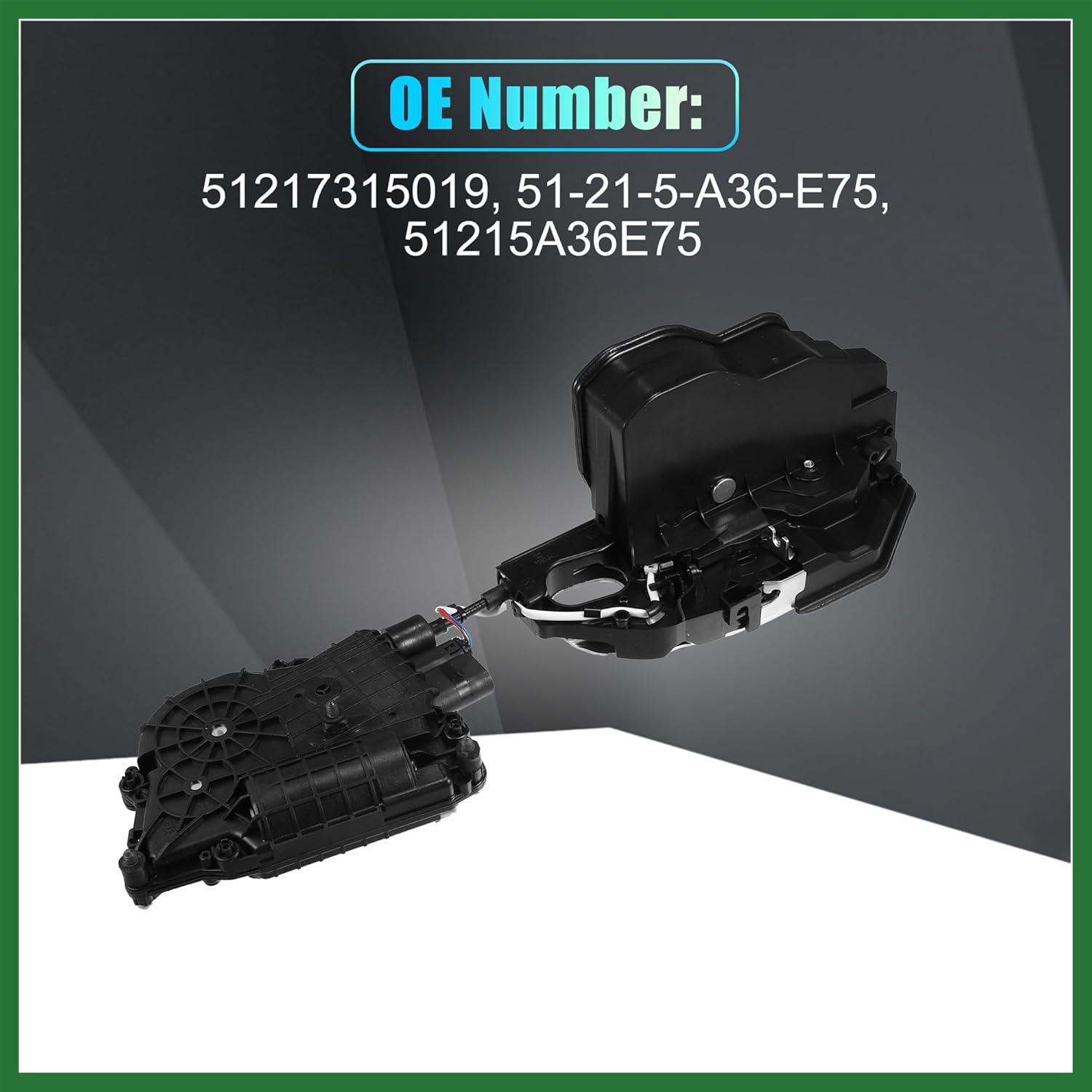 Motoforti 51217315019 Front Left Door Lock Latch Actuator Assembly for BMW X5 E70 2007-2013 for BMW X6 E71 2008-2014 Long-lasting