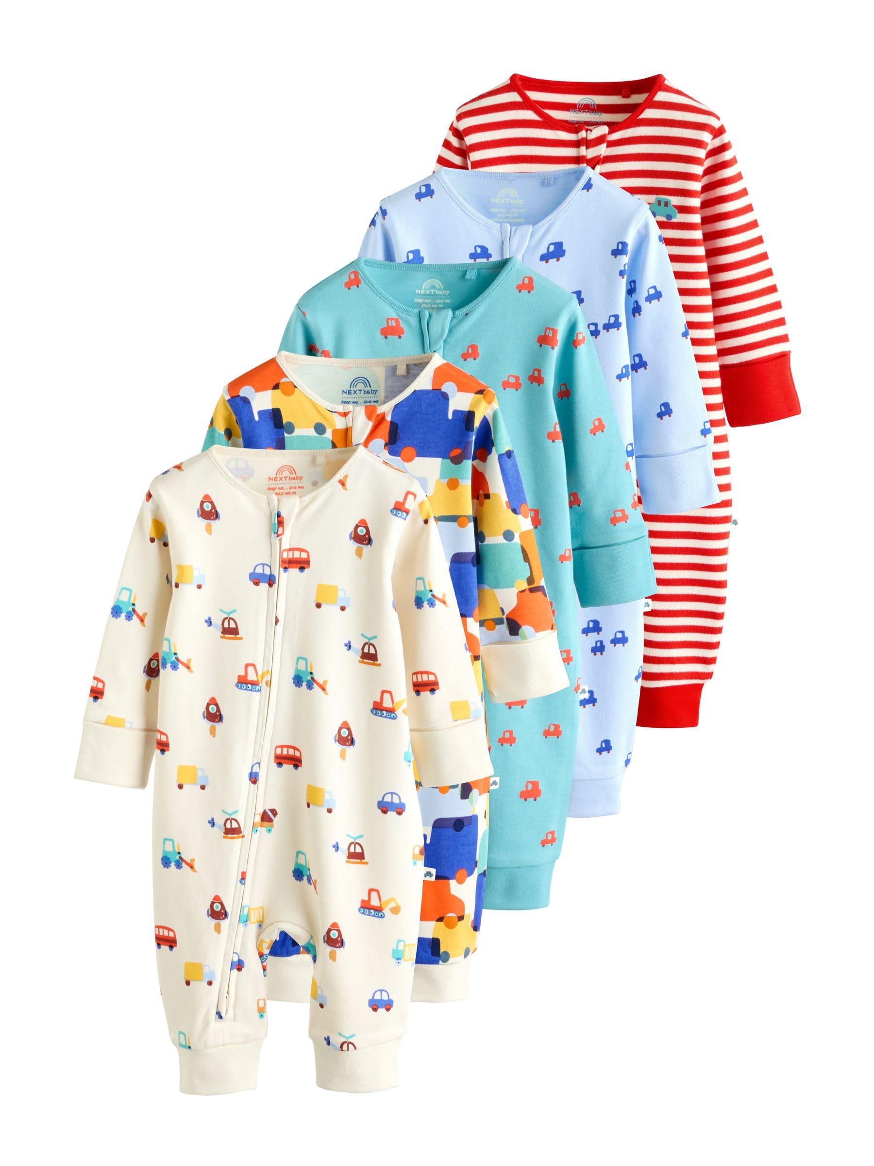 NEXT Bébé garçon Lot de 5 Dors-Bien à Zip Double Sens bébé
