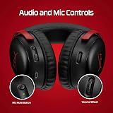 HyperX Cloud III S – Wireless Gaming Headset | Multi-Platform, 2.4GHz, Bluetooth, Battery up to 120 Hrs 2.4GHz / 200 Hrs Bluetooth, 53mm Angled Drivers, 10mm Detachable Mic, Customizable – Black/Red - 7