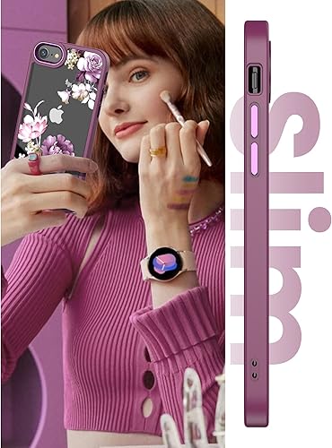 Miniatura 5 de Dretal Funda para iPhone SE 20222020, iPhone 87, con protector de pantalla de vidrio templado, grado militar, probada contra caídas, parte trasera