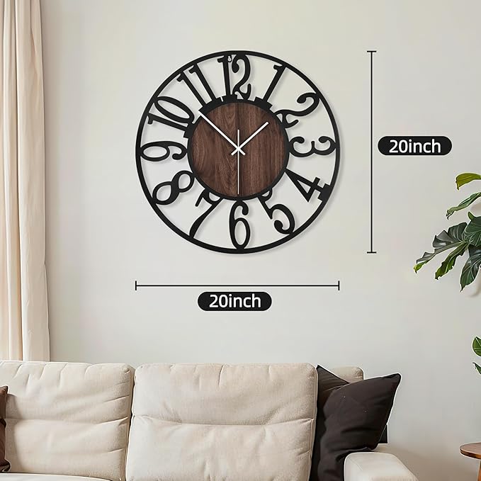 Reloj de Pared Maxstar Redondo 20 pulgadas Analógico Silencioso miniatura 2