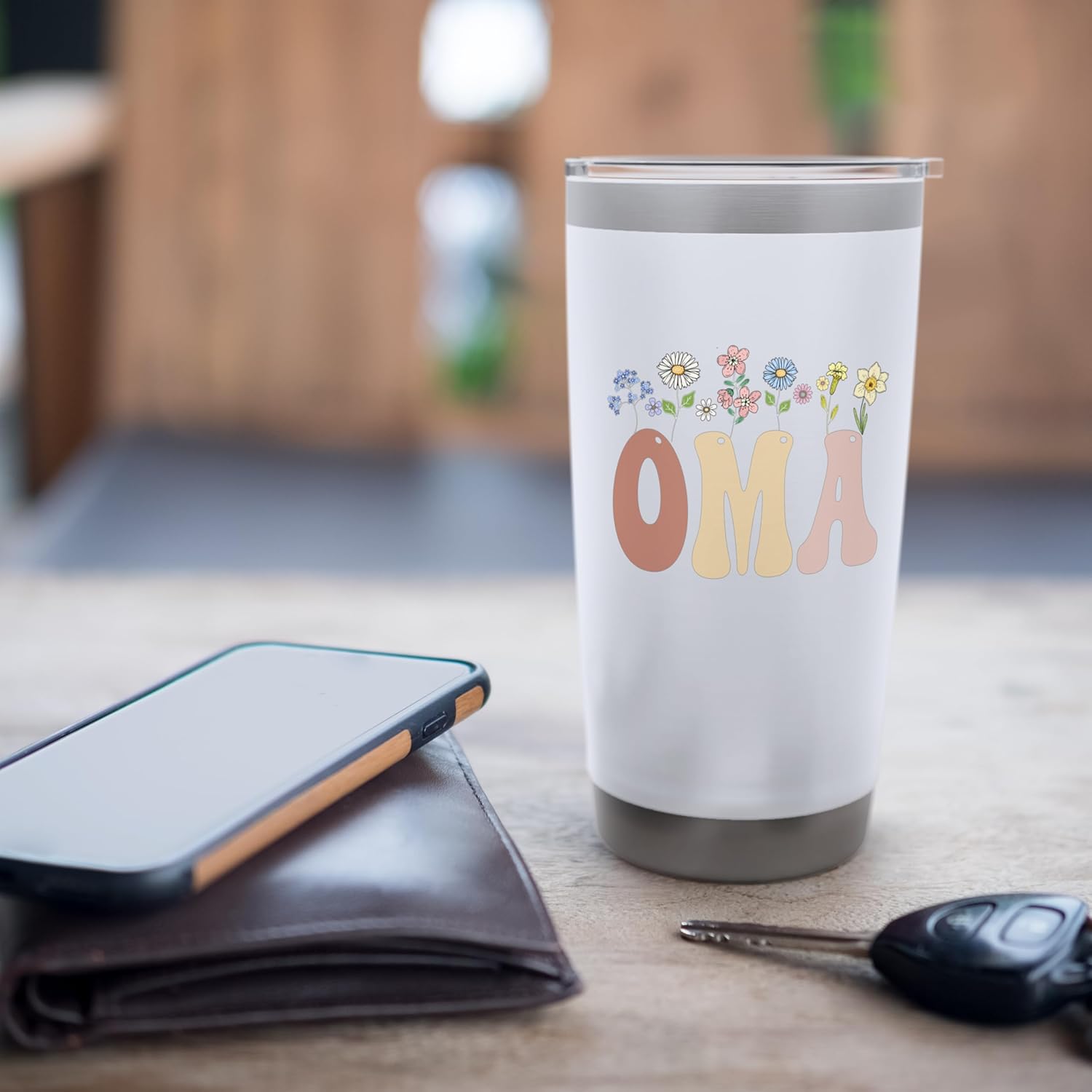 Oma Gifts Women Wildflower Floral Design Grandma Stainless Steel Insulated Tumbler - Image 7