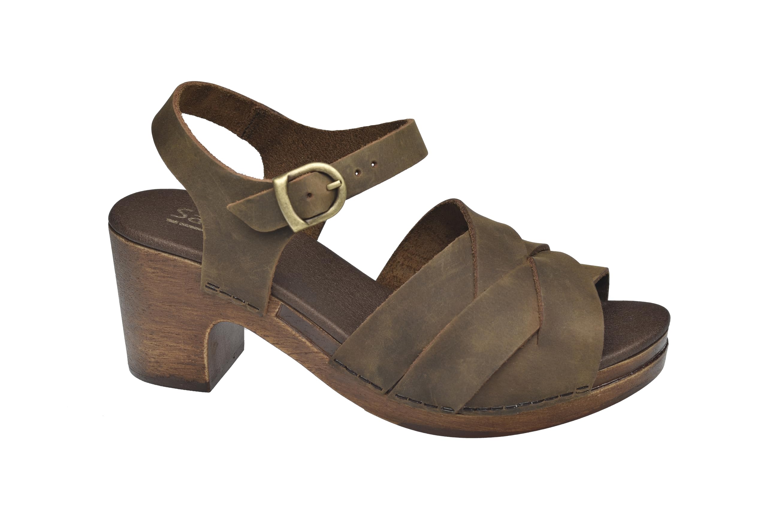 Sanita Non Wood Sabbie Leder Sandale
