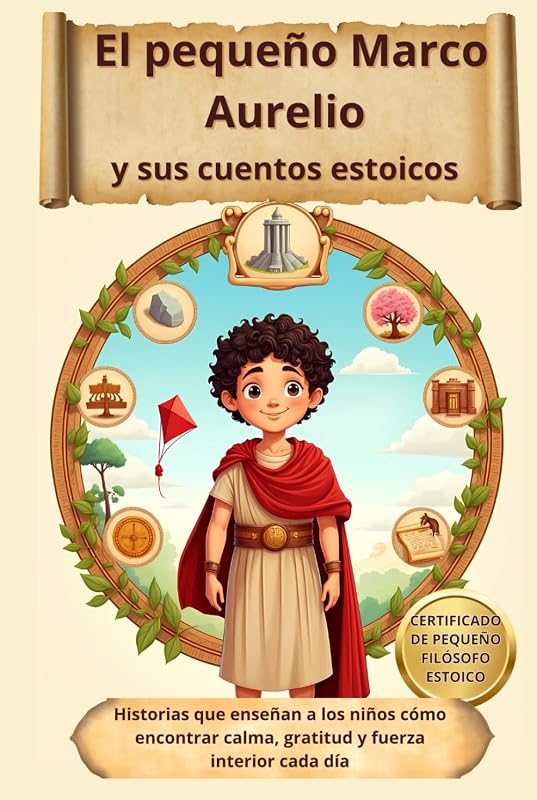 El pequeño Marco Aurelio y sus cuentos estoicos: Historias que enseñan a los niños cómo encontrar calma, gratitud y fuerza interior cada día.